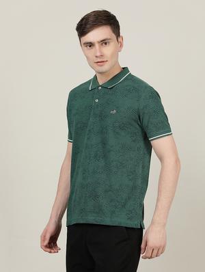 polo neck printed t-shirt - 18614367 - Standard Image - 2