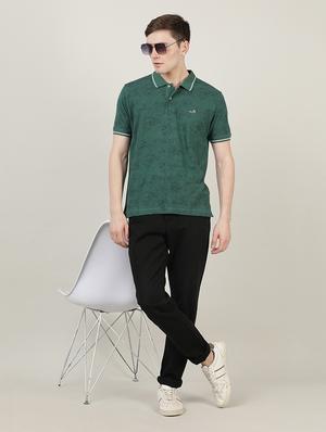 polo neck printed t-shirt - 18614367 - Standard Image - 4