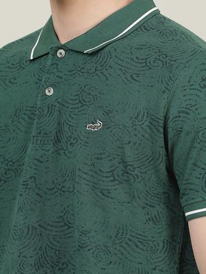 polo neck printed t-shirt - 18614367 - Standard Image - 5