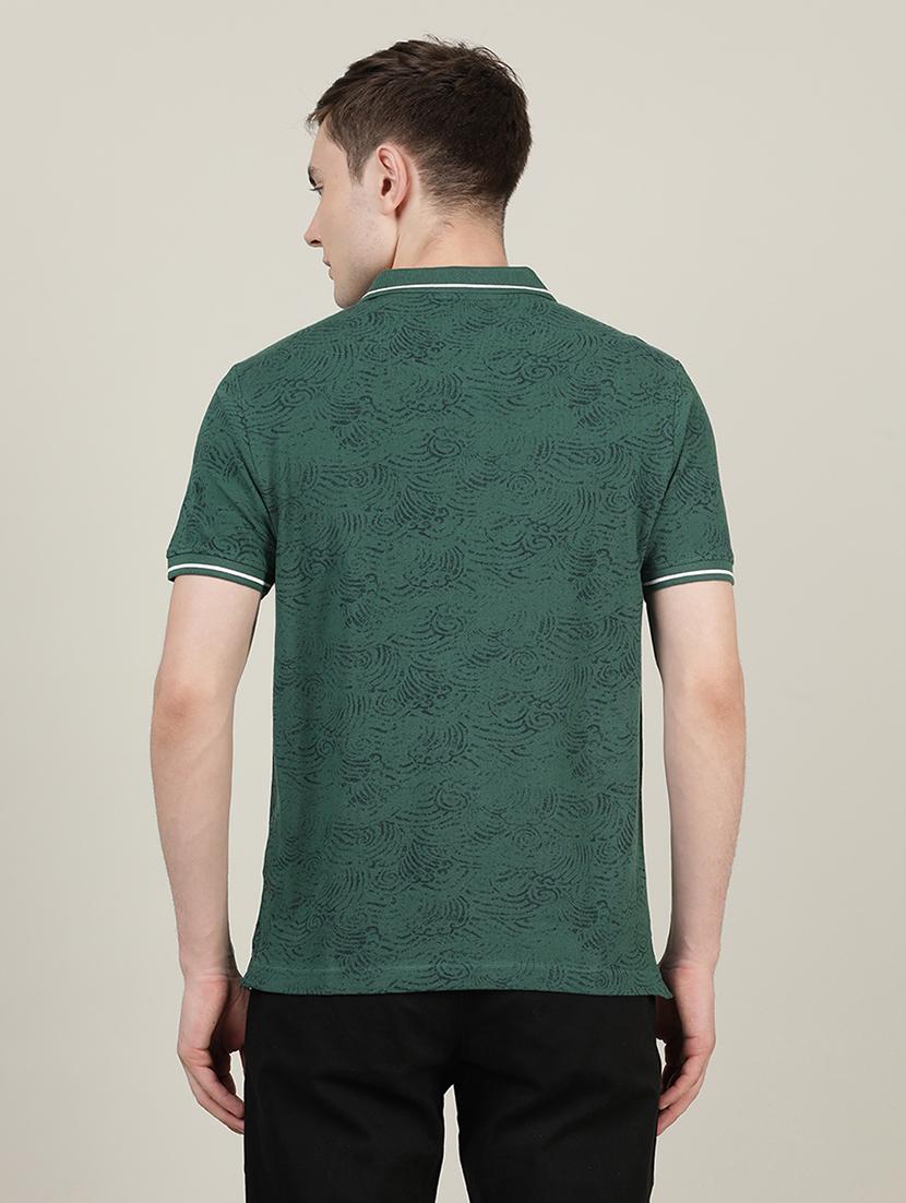 polo neck printed t-shirt - 18614367 - Zoom Image - 3