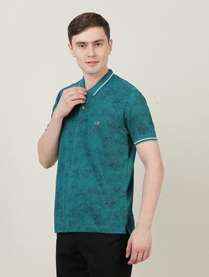 polo neck printed t-shirt - 18614368 - Standard Image - 2