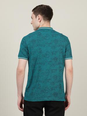 polo neck printed t-shirt - 18614368 - Standard Image - 3