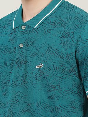 polo neck printed t-shirt - 18614368 - Standard Image - 5