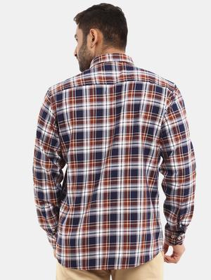brown checkered casual shirt - 18615411 - Standard Image - 3