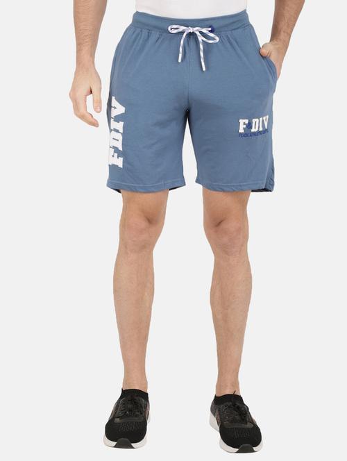 blue printed short - 18616162 - Standard Image - 1