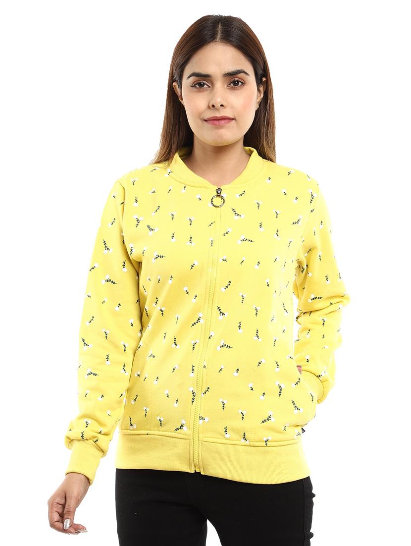 printed fleece regular sweatshirt - 18616936 - Zoom Image - 1
