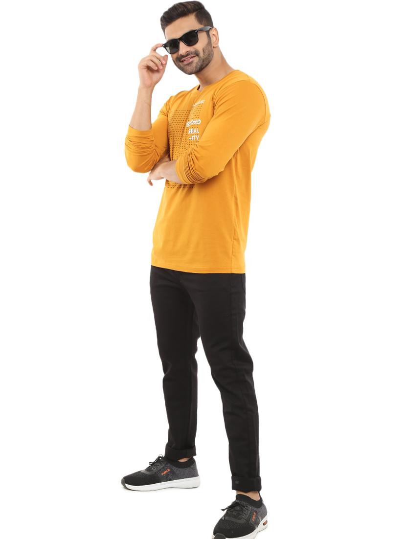 round neck front printed t-shirt - 18620078 - Zoom Image - 3