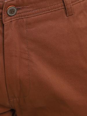 mid rise solid chinos casual trouser - 18620297 - Standard Image - 5