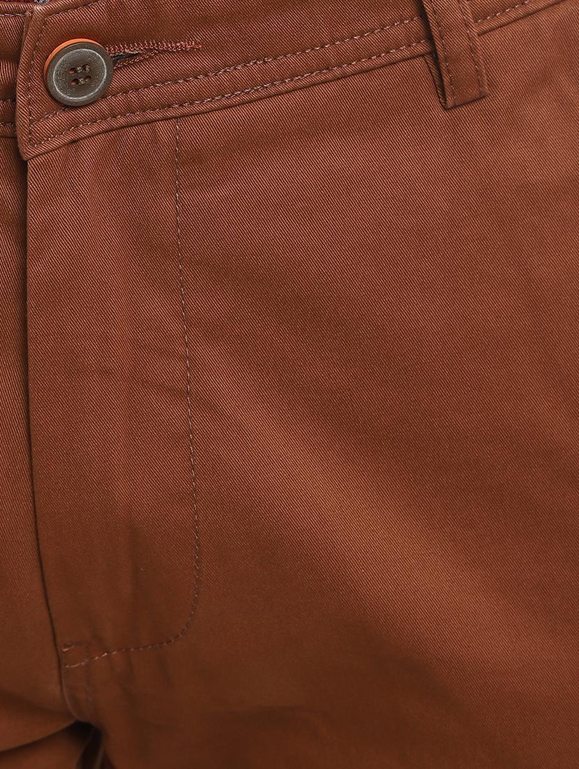 mid rise solid chinos casual trouser - 18620297 - Zoom Image - 5