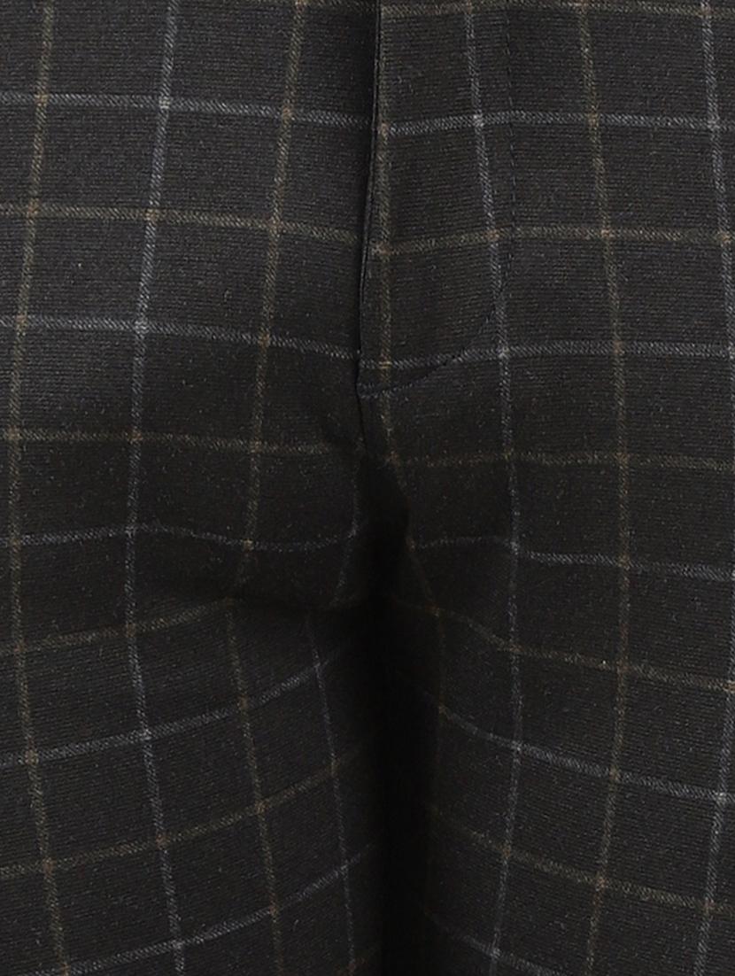 black checkered chinos casual trouser - 18620516 - Zoom Image - 4