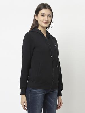 hooded neck solid sweatshirt - 18621942 - Standard Image - 2