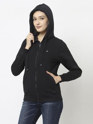 hooded neck solid sweatshirt - 18621942 - Standard Image - 3
