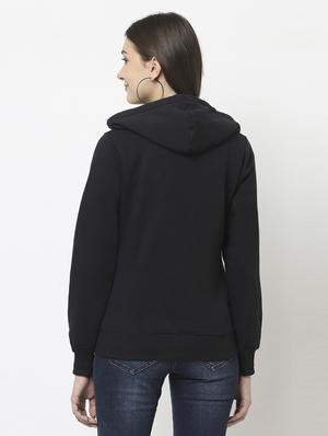 hooded neck solid sweatshirt - 18621942 - Standard Image - 4
