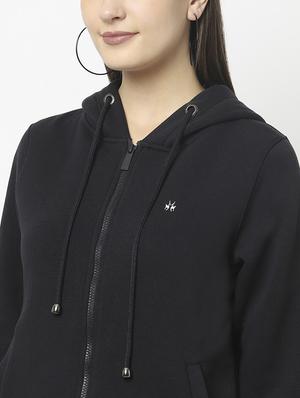 hooded neck solid sweatshirt - 18621942 - Standard Image - 7