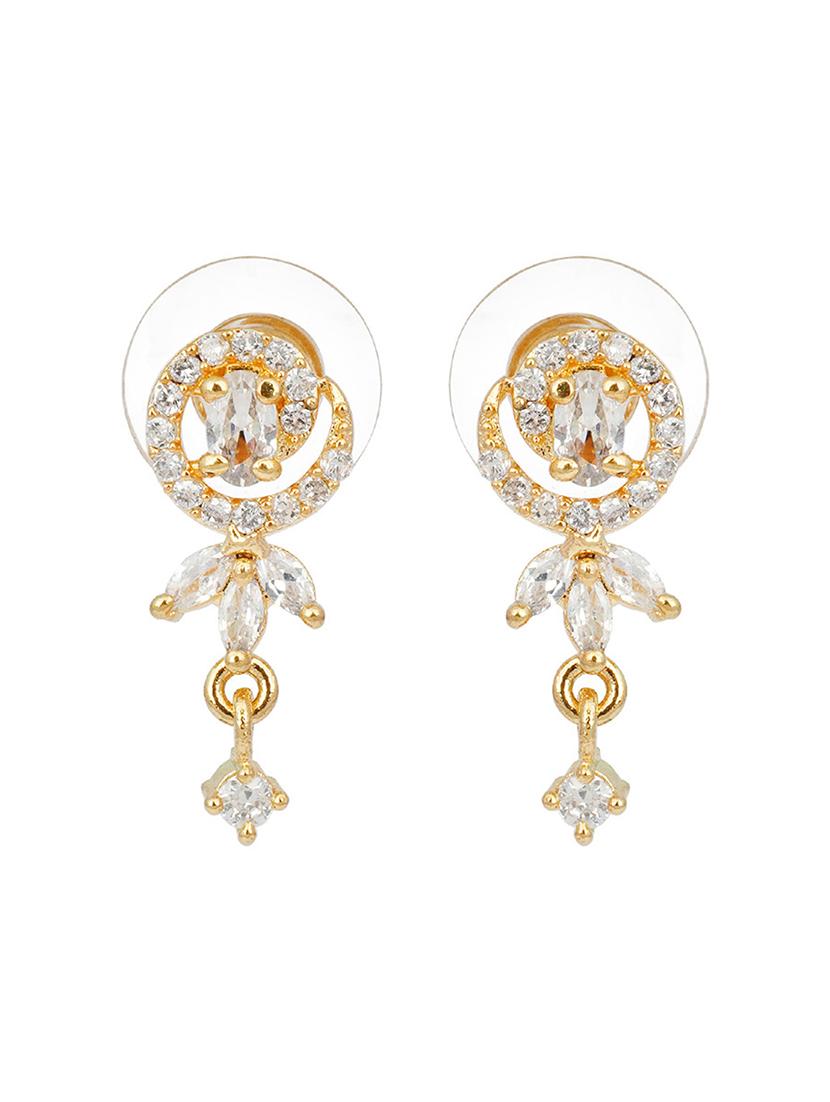 gold plated mangalsutra earring set - 18621981 - Zoom Image - 4