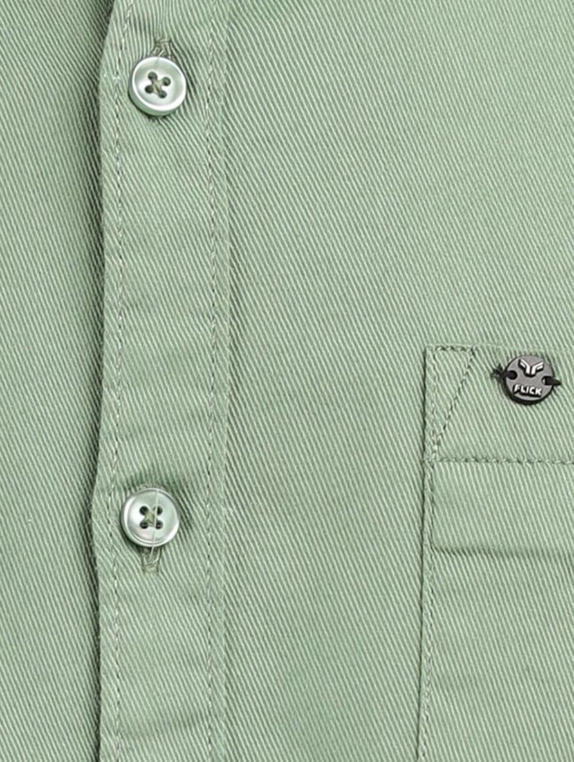 gold solid casual shirt - 18622634 - Zoom Image - 4