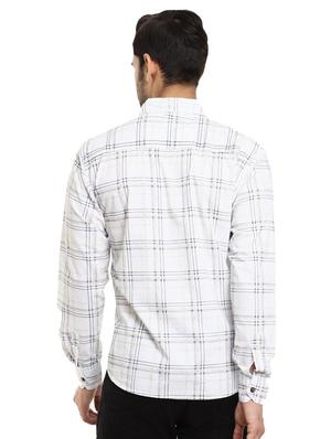 white checkered casual shirt - 18623288 - Standard Image - 3