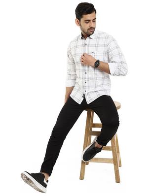 white checkered casual shirt - 18623288 - Standard Image - 4