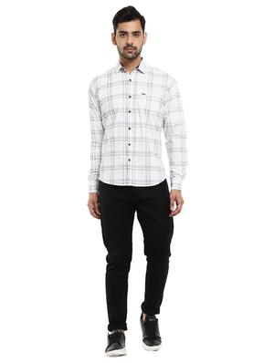 white checkered casual shirt - 18623288 - Standard Image - 5