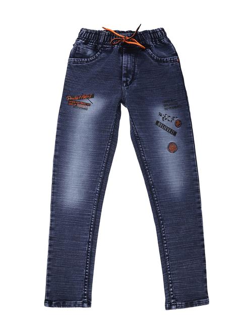boys blue washed denim jeans - 18623927 - Standard Image - 1