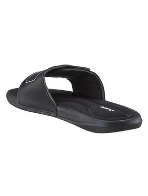 black pvc slip on flip flops - 18627707 - Standard Image - 3