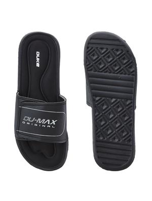 black pvc slip on flip flops - 18627707 - Standard Image - 4