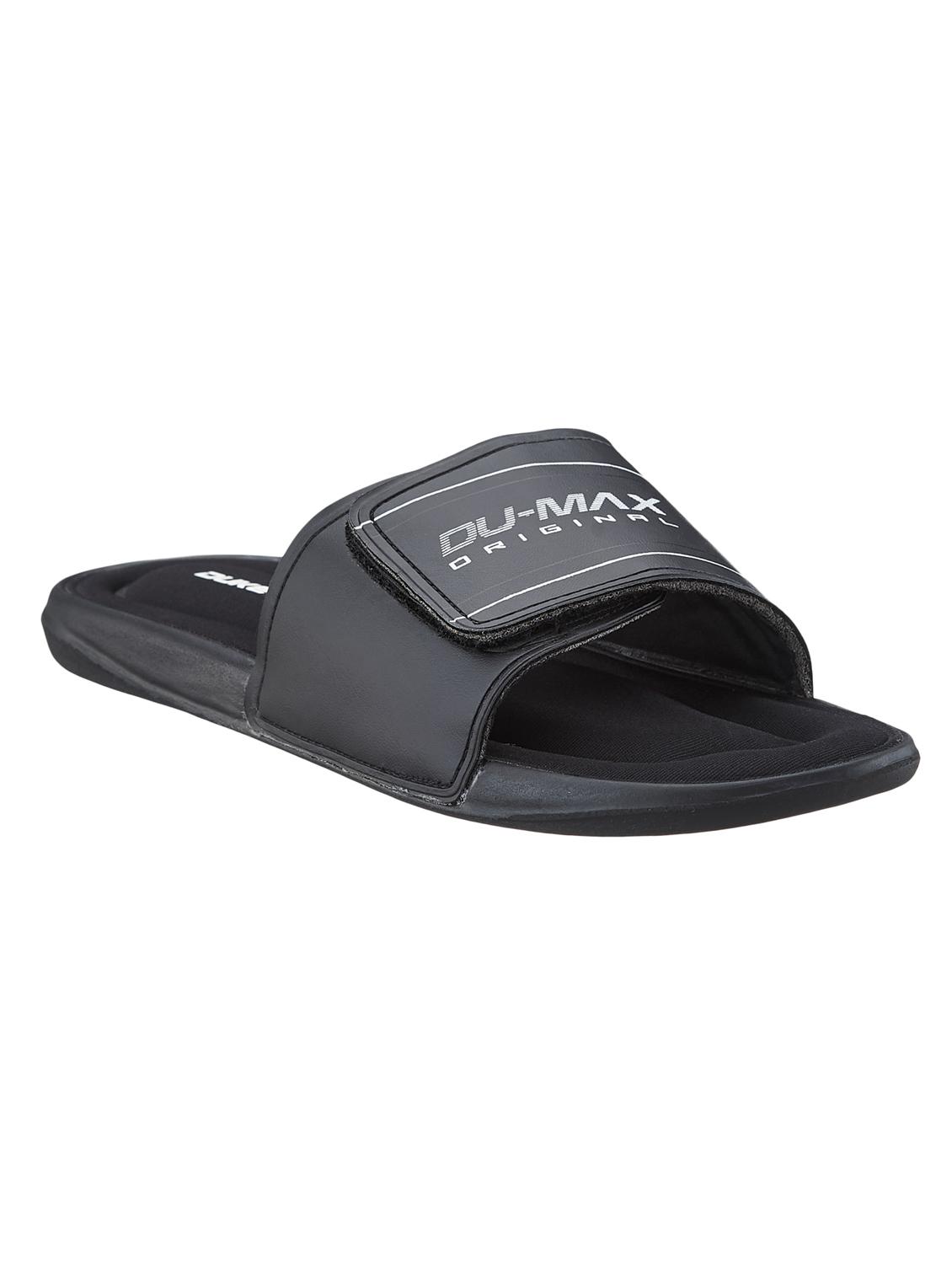 black pvc slip on flip flops - 18627707 - Zoom Image - 1