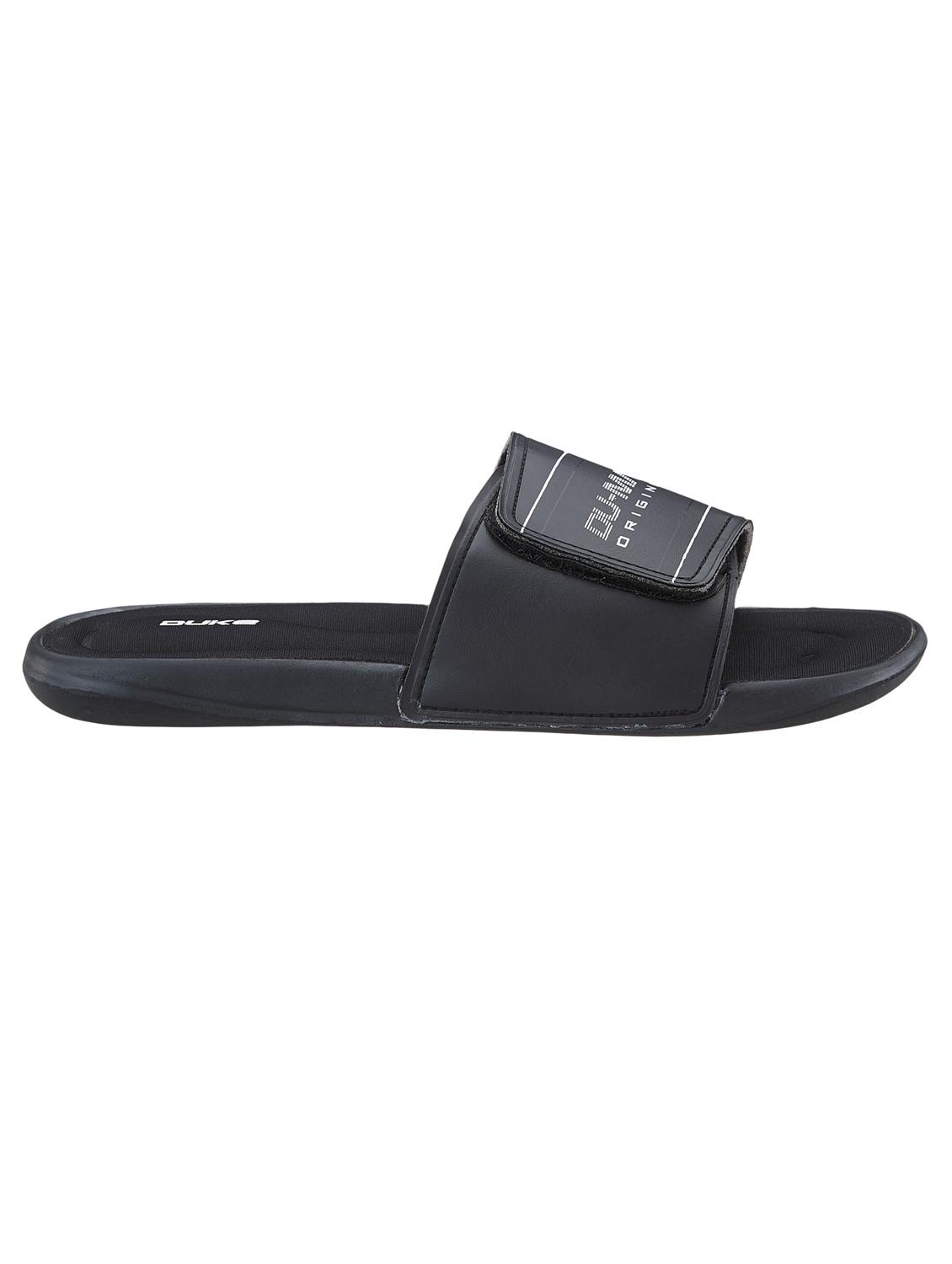 black pvc slip on flip flops - 18627707 - Zoom Image - 2
