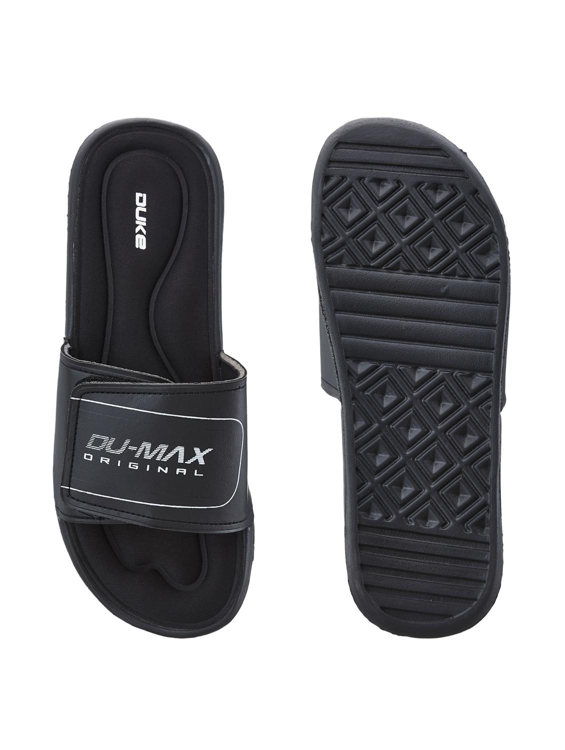 black pvc slip on flip flops - 18627707 - Zoom Image - 4