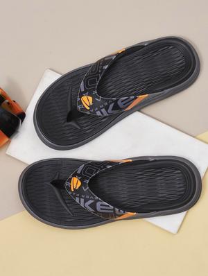 black pu slip on flip flops - 18627712 - Standard Image - 2