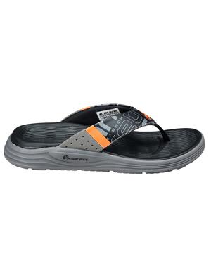 black pu slip on flip flops - 18627712 - Standard Image - 3