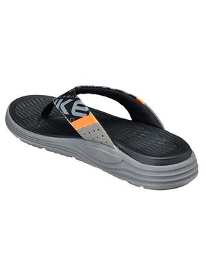 black pu slip on flip flops - 18627712 - Standard Image - 4