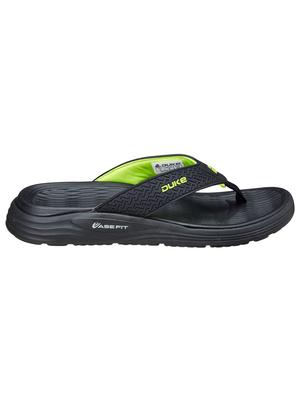black pvc slip on flip flops - 18627714 - Standard Image - 3