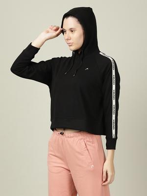 hooded neck solid sweatshirt - 18628034 - Standard Image - 2