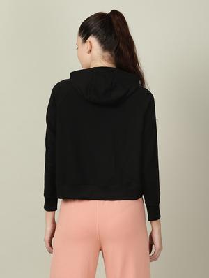 hooded neck solid sweatshirt - 18628034 - Standard Image - 3