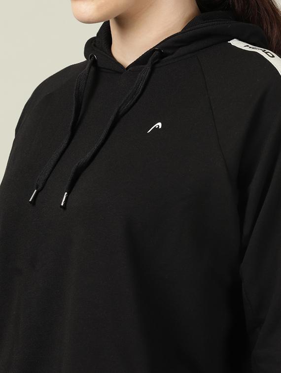 hooded neck solid sweatshirt - 18628034 - Zoom Image - 5