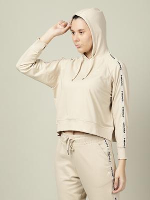 hooded neck solid sweatshirt - 18628035 - Standard Image - 2
