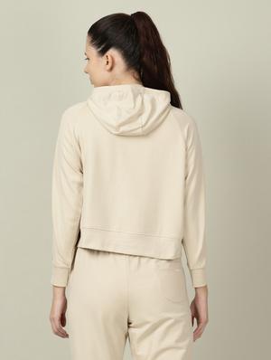 hooded neck solid sweatshirt - 18628035 - Standard Image - 3