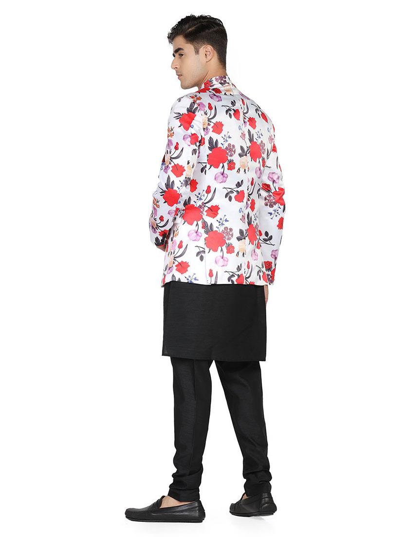 printed bandhgalas casual blazer - 18628974 - Zoom Image - 3