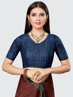 floral printed saree with blouse - 18629851 - Standard Image - 4