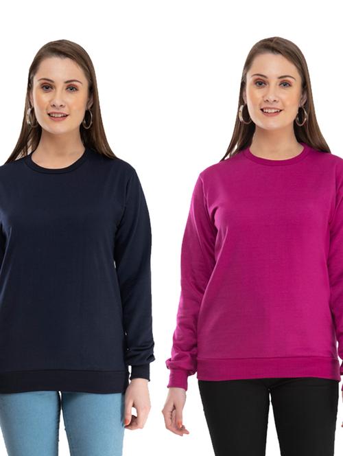 pack of 2 solid regular sweatshirt - 18632837 - Standard Image - 1