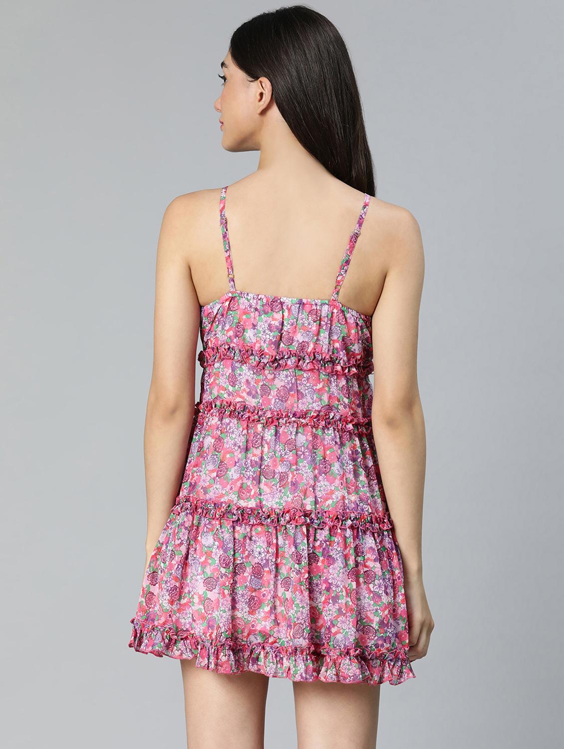 pink printed babydoll - 18634526 - Zoom Image - 4