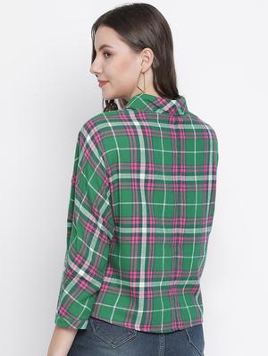 green checkered regular shirt - 18634650 - Standard Image - 4
