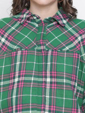 green checkered regular shirt - 18634650 - Standard Image - 7