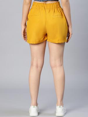 tie front mid rise tailored short - 18636756 - Standard Image - 4