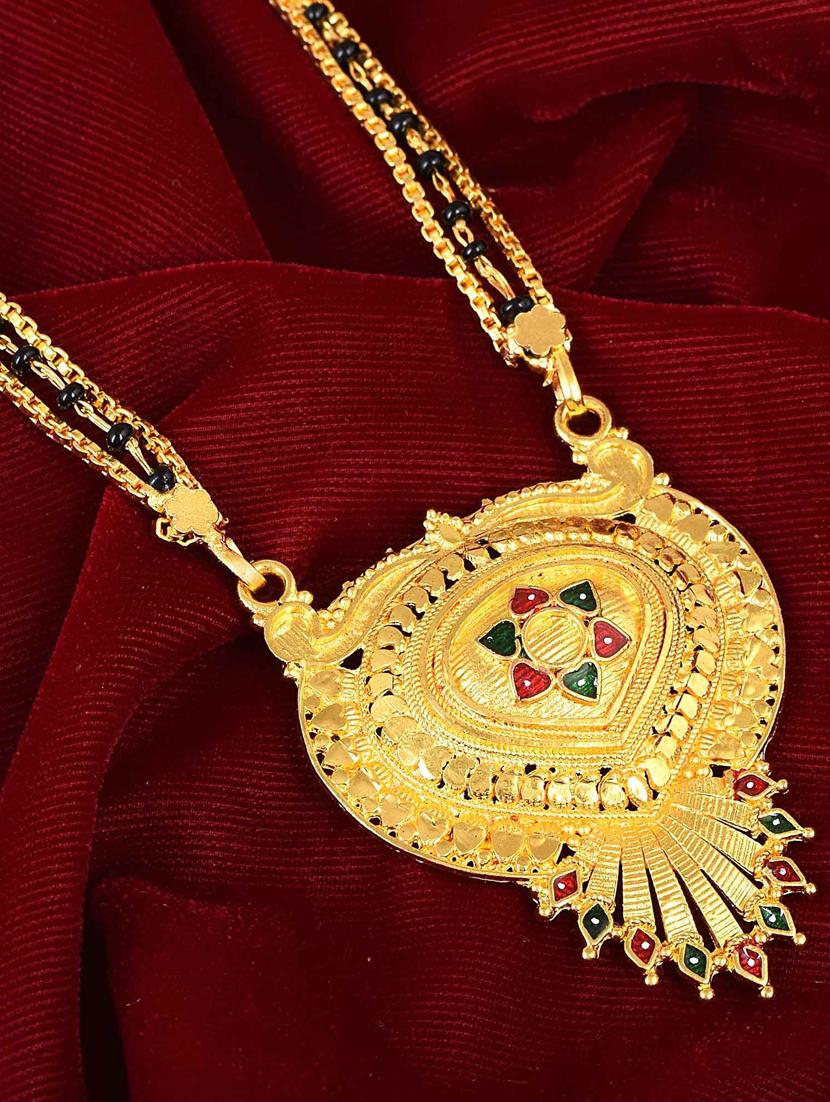 gold plated mangalsutra - 18637492 - Zoom Image - 1