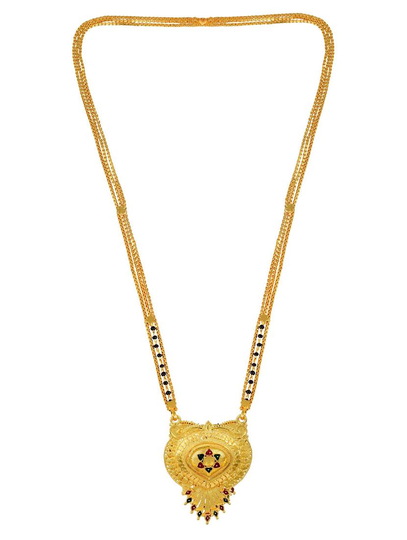gold plated mangalsutra - 18637492 - Zoom Image - 2