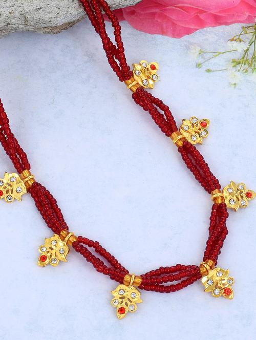 gold plated mangalsutra - 18637493 - Standard Image - 1