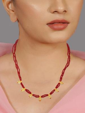 gold plated mangalsutra - 18637493 - Standard Image - 3