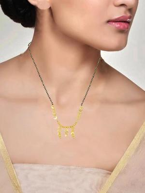 gold plated mangalsutra - 18637499 - Standard Image - 5